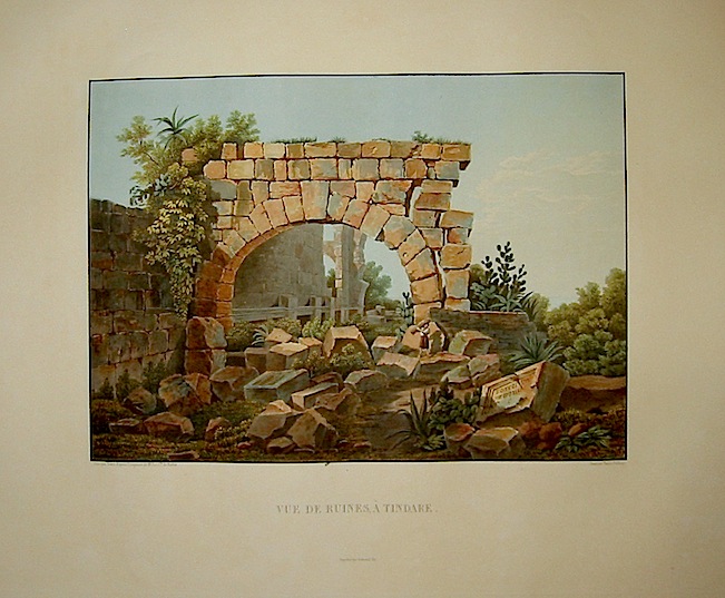  Vue de ruines à  Tindare 1822-1826 Parigi 